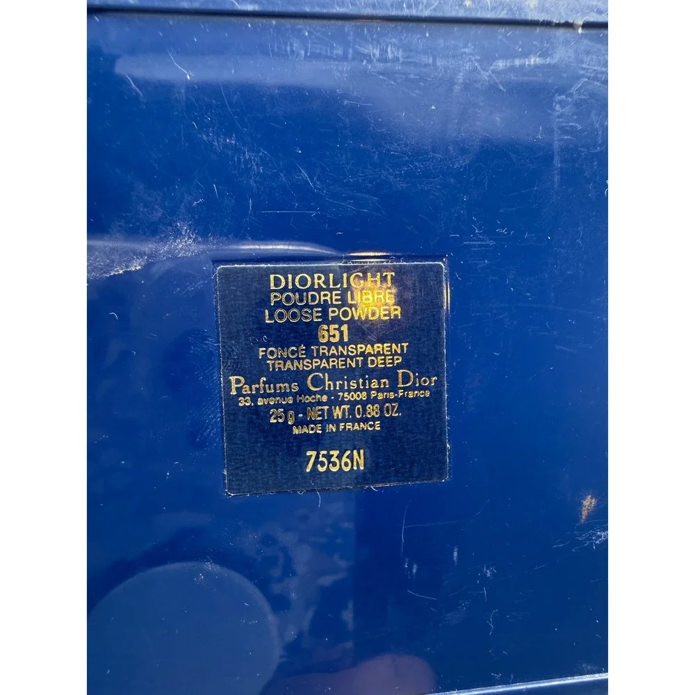 Christian Dior Diorlight Loose Powder 651 Transparent Deep Vintage Navy
